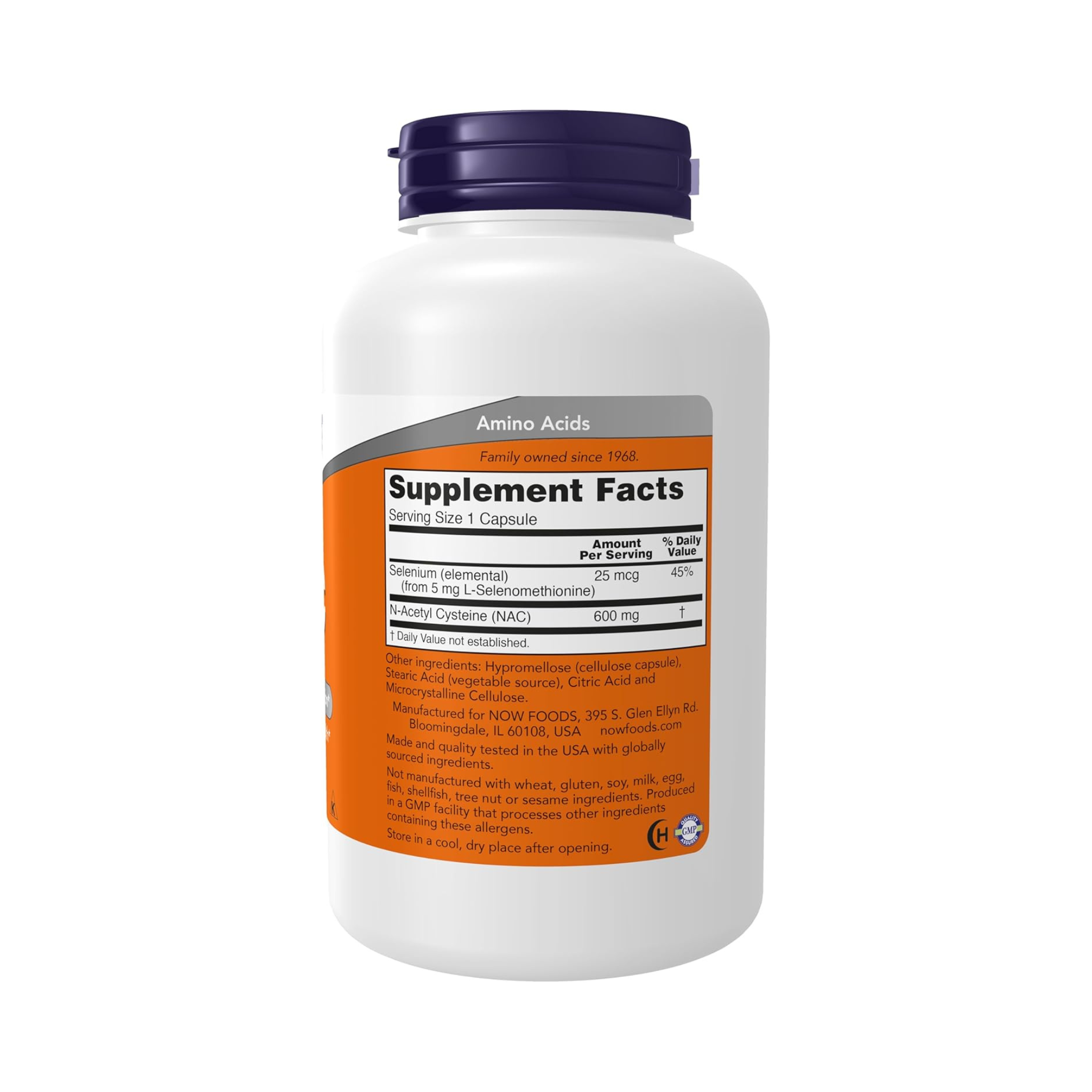 NOW Foods, NAC, 600 mg, 250 Capsules