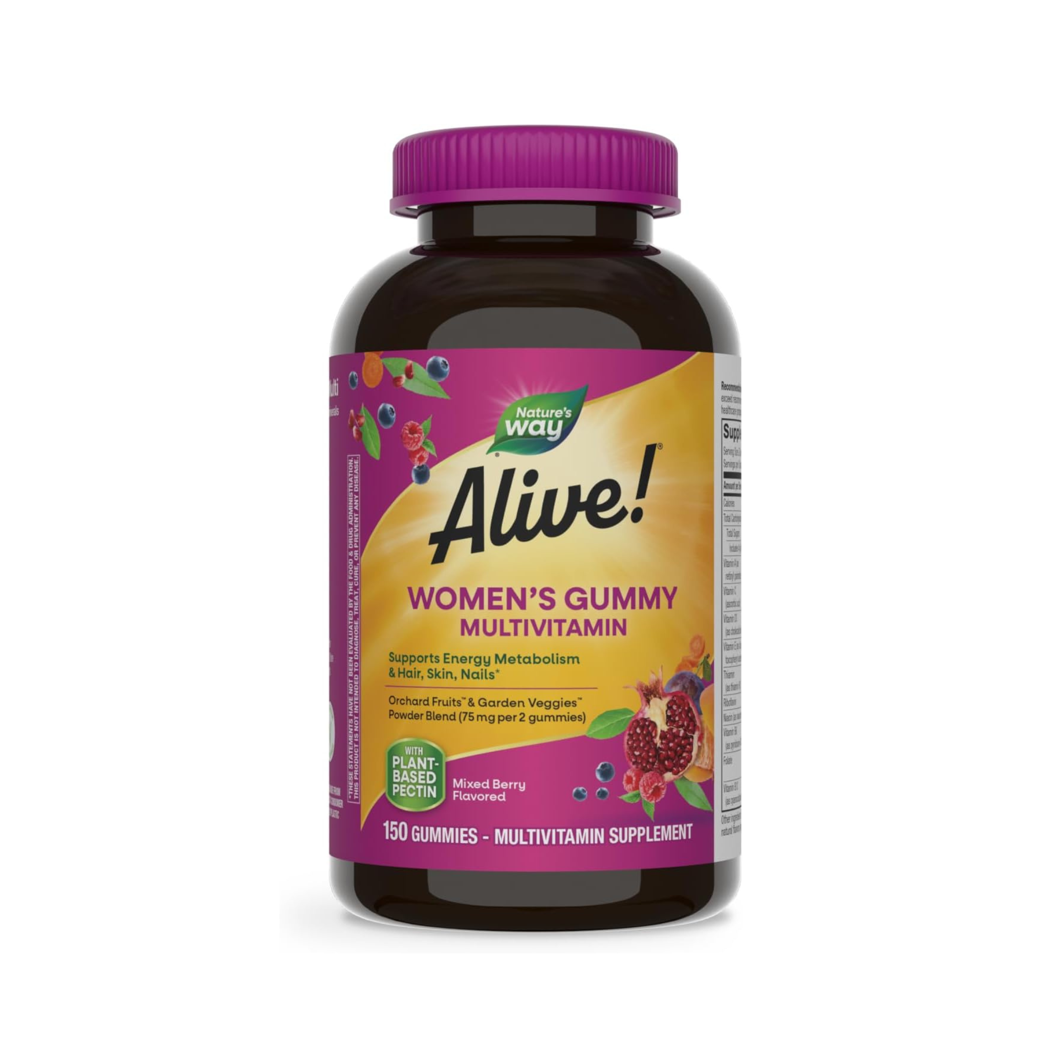 Nature's Way, Alive! Women's Gummy Multivitamin, Mixed Berry, 150 Gummies
