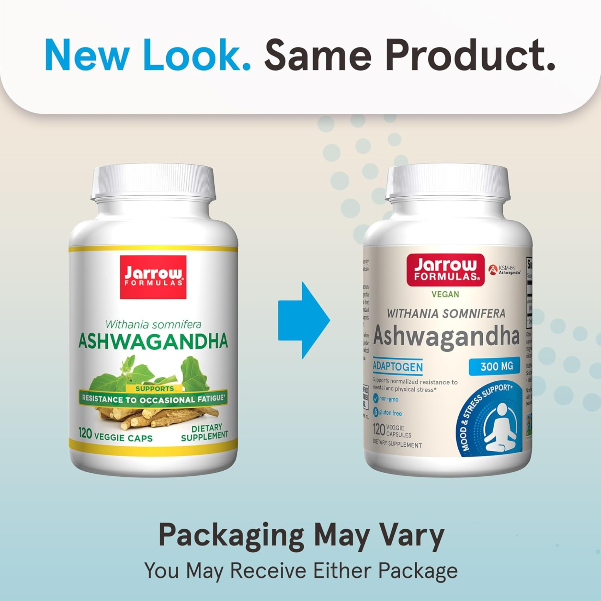 Jarrow Formulas, Ashwagandha, 300 mg, 120 Veggie Capsules