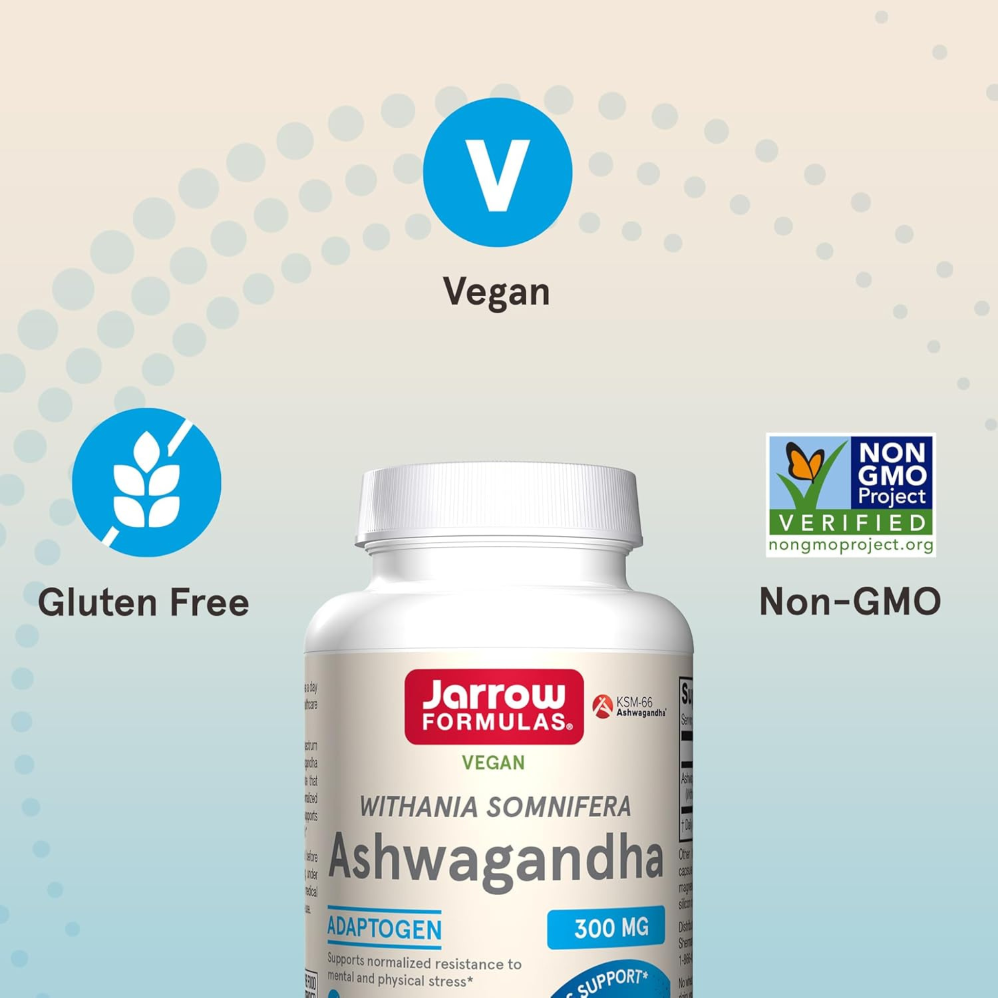 Jarrow Formulas, Ashwagandha, 300 mg, 120 Veggie Capsules