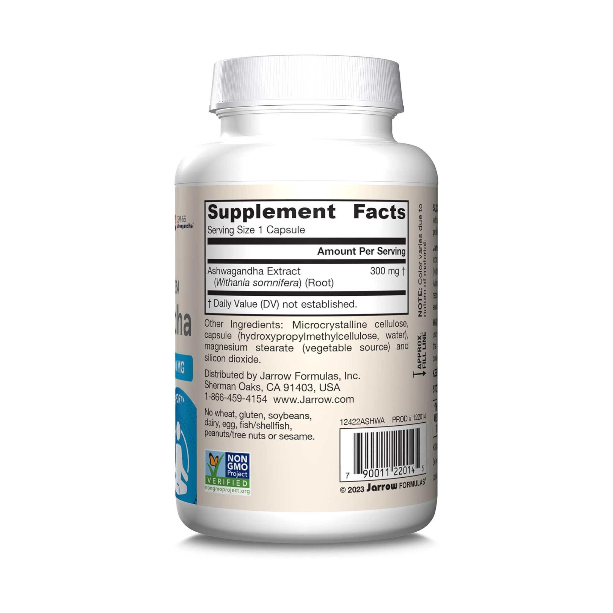 Jarrow Formulas, Ashwagandha, 300 mg, 120 Veggie Capsules