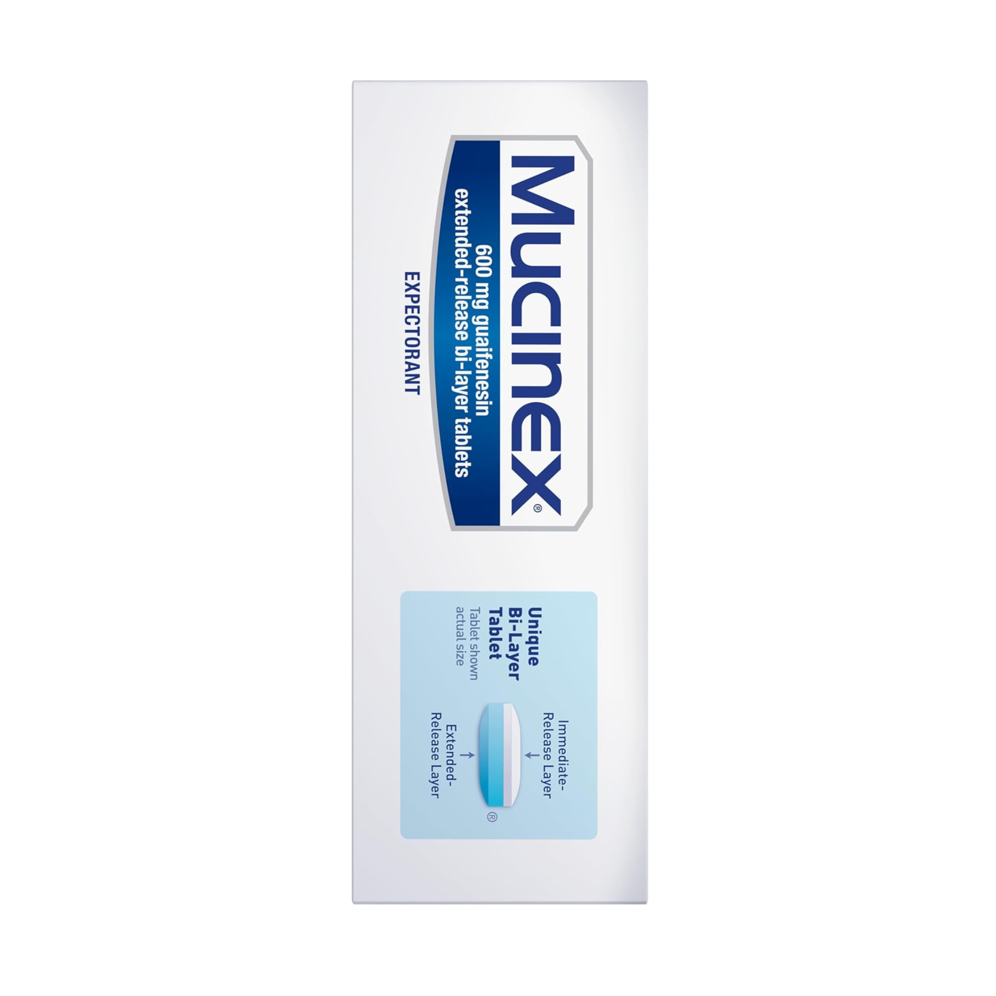 Mucinex 12 Hour Expectorant, OTC Medicine for Excess Mucus Relief, Chest Congestion, 100 Tablets