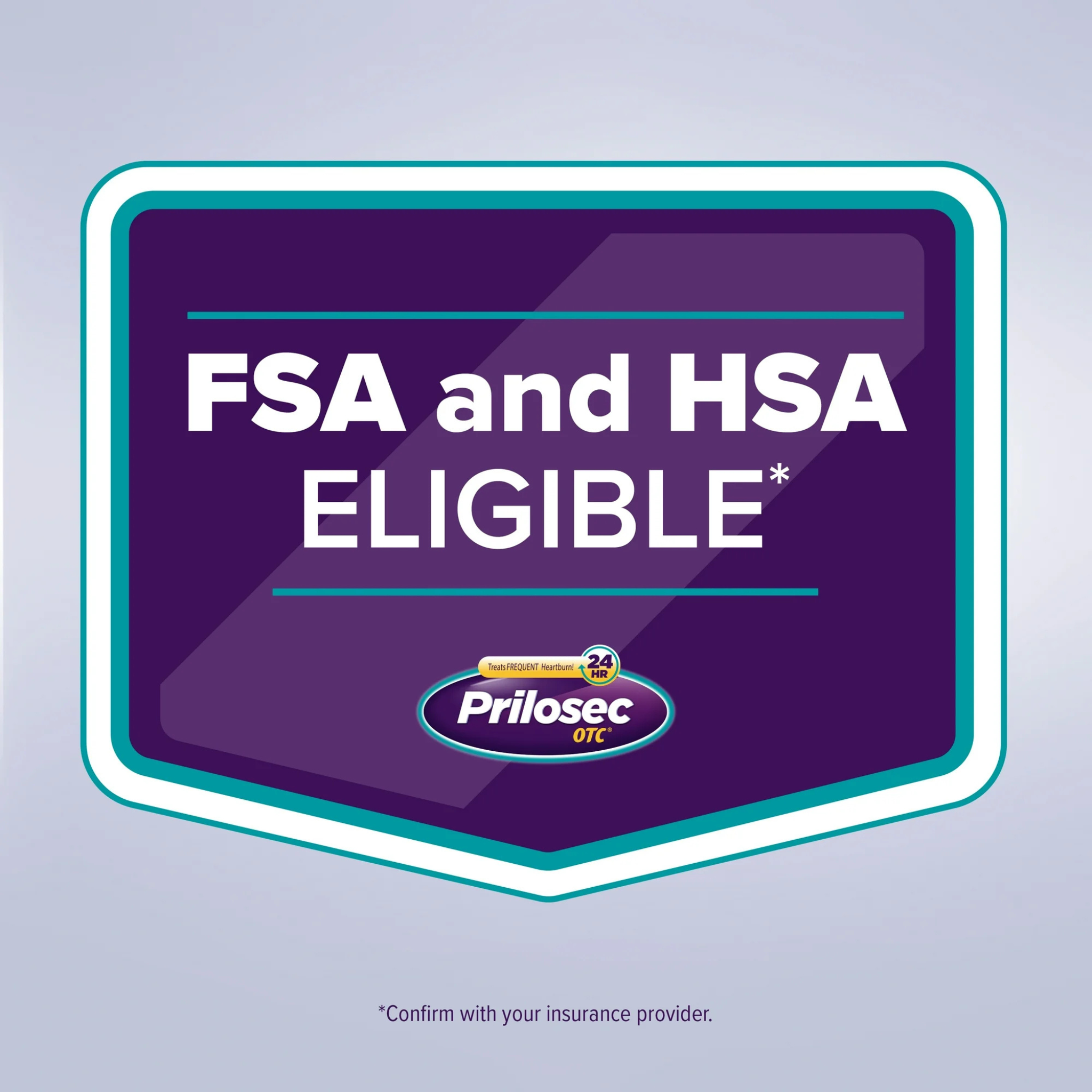 Prilosec OTC Omeprazole 20mg Acid Reducer, Frequent Heartburn Medicine, Wildberry, 42 Count