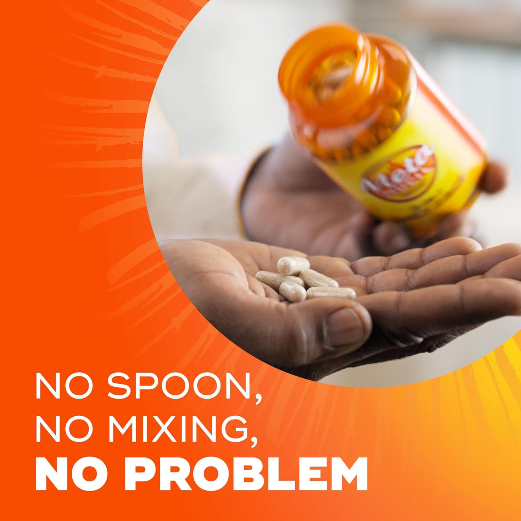 Metamucil Fiber Supplement, Psyllium Fiber Capsules for Adults Daily Digestive Health, 300 Count