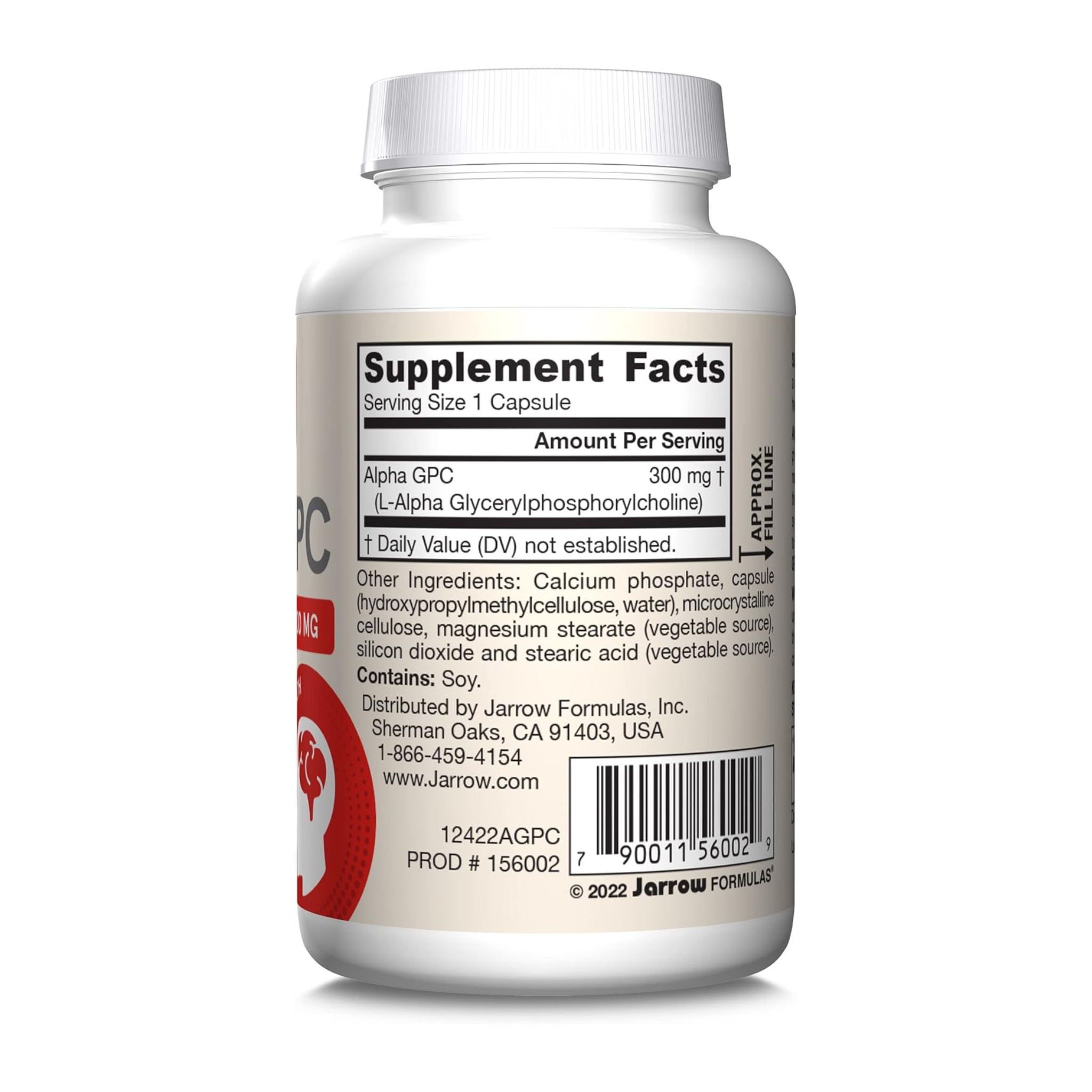 Jarrow Formulas, Alpha GPC, 300 mg, 60 Veggie Capsules
