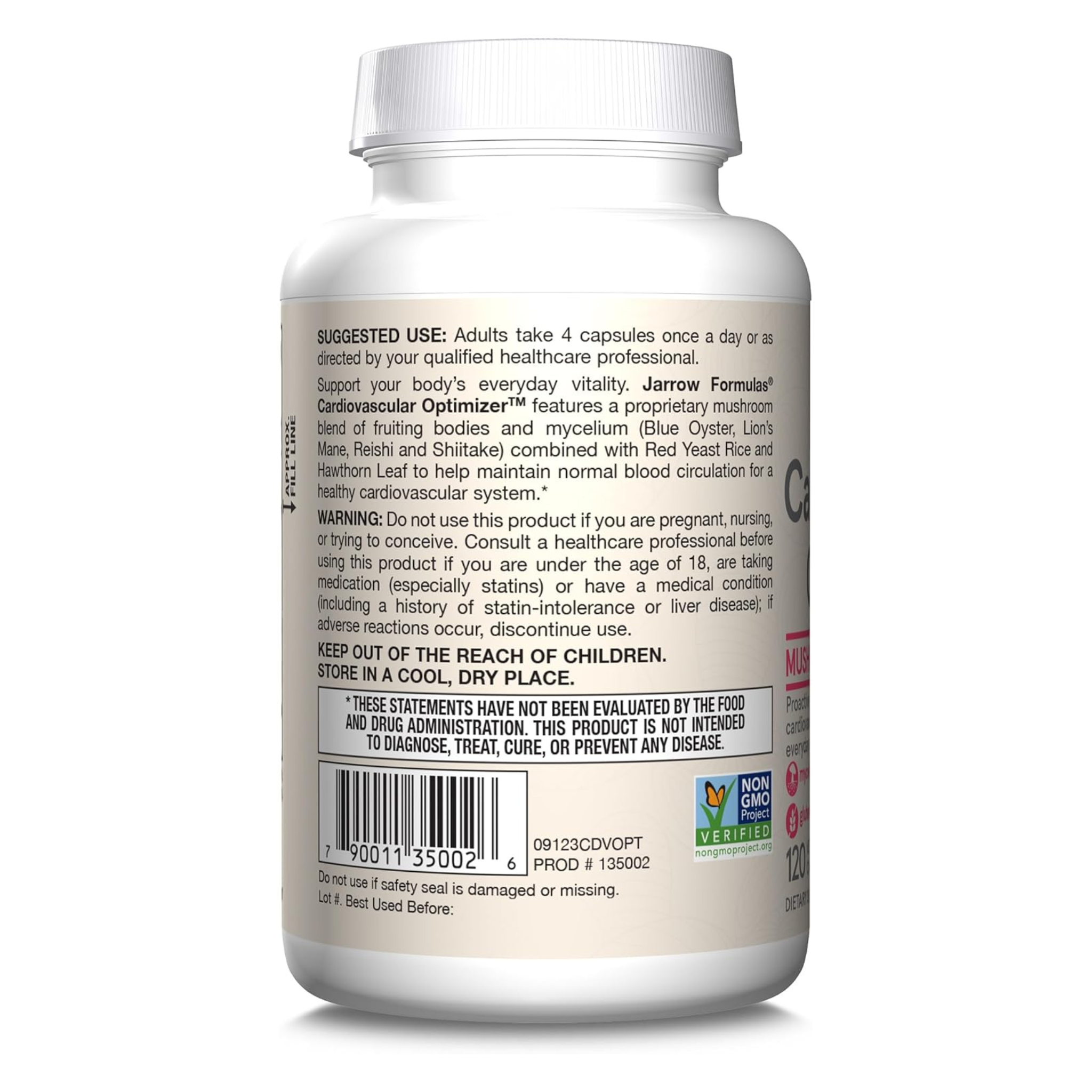 Jarrow Formulas, Cardiovascular Optimizer, 120 Veggie Capsules