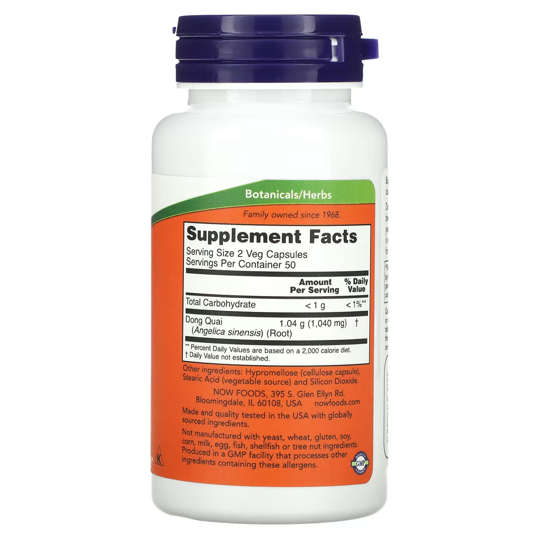 NOW Foods, Dong Quai, 520 mg, 100 Veg Capsules