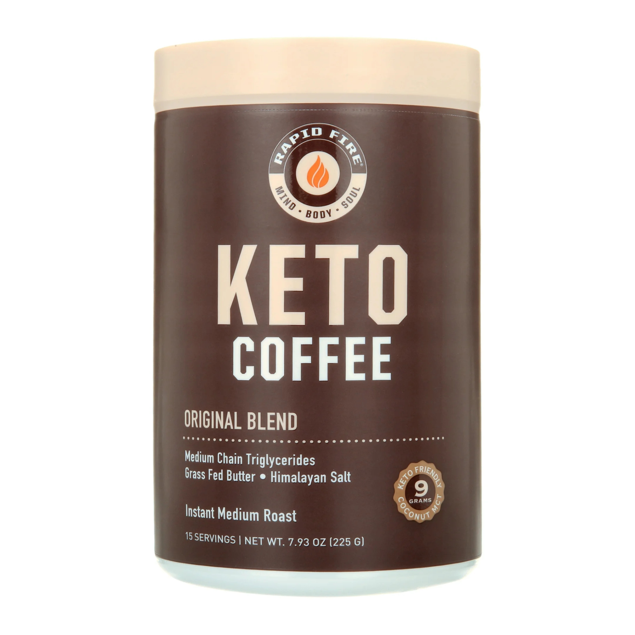 Rapid Fire Medium Roast Keto Coffee - Original Blend (7.93 oz)