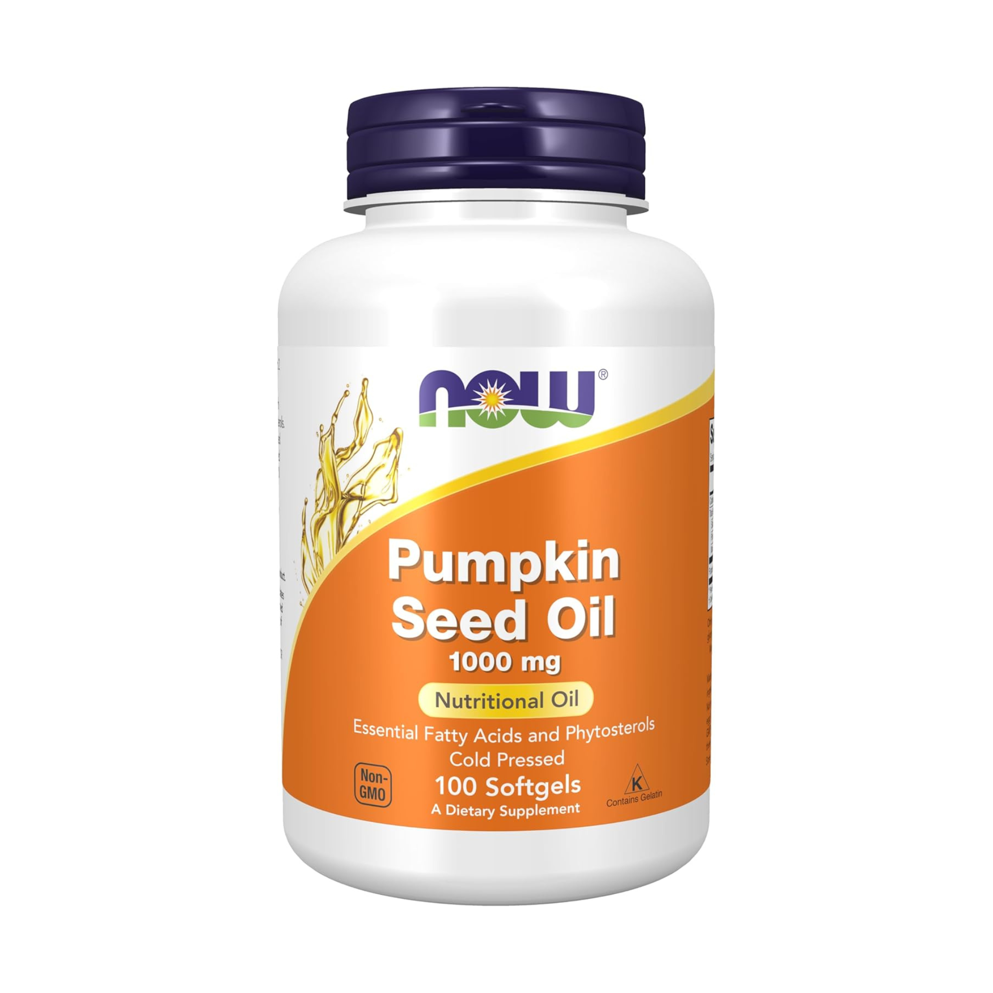 NOW Foods, Pumpkin Seed Oil, 1,000 mg, 100 Softgels (500 mg per Softgel)