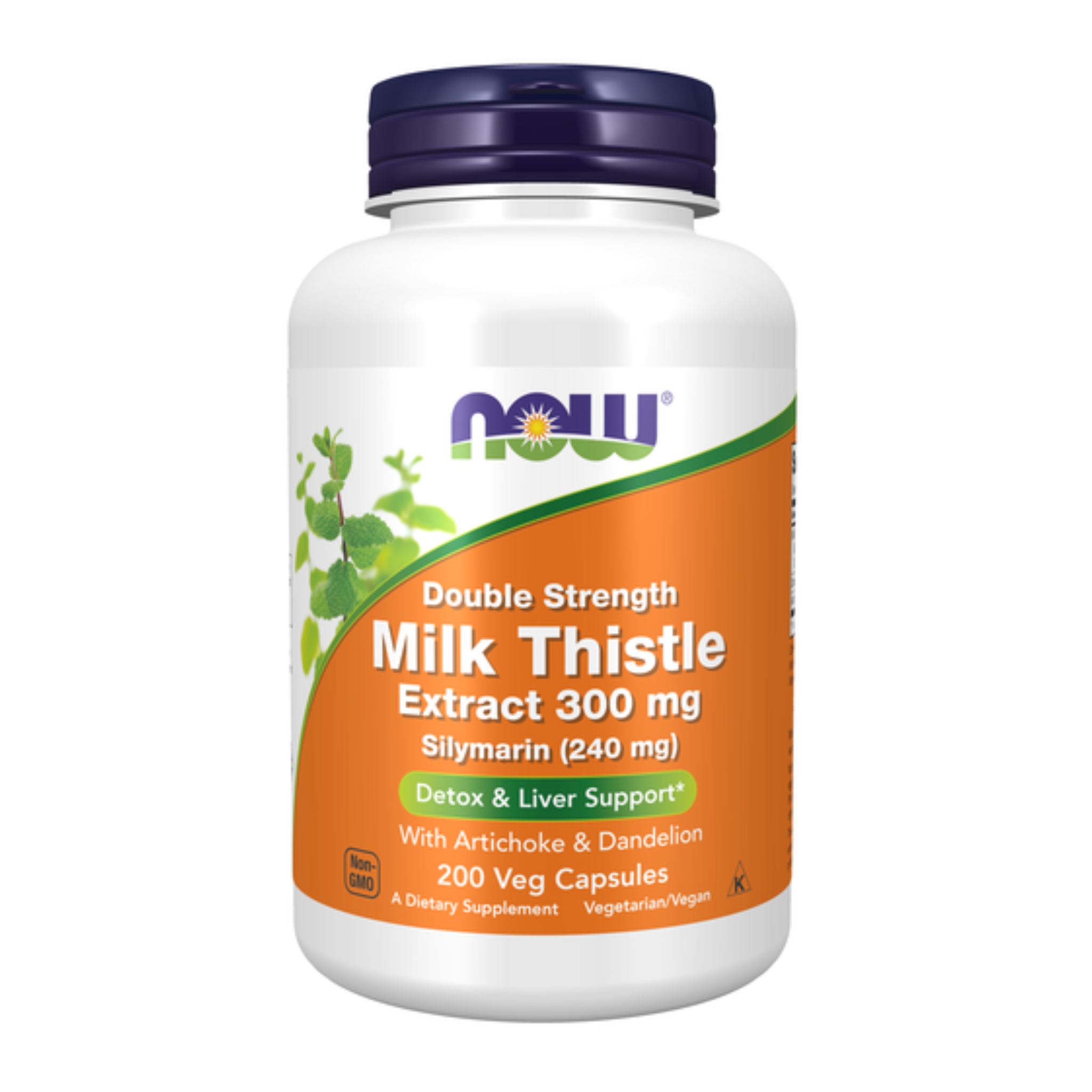 NOW Foods, Milk Thistle Extract, Double Strength, 300 mg, 200 Veg Capsules