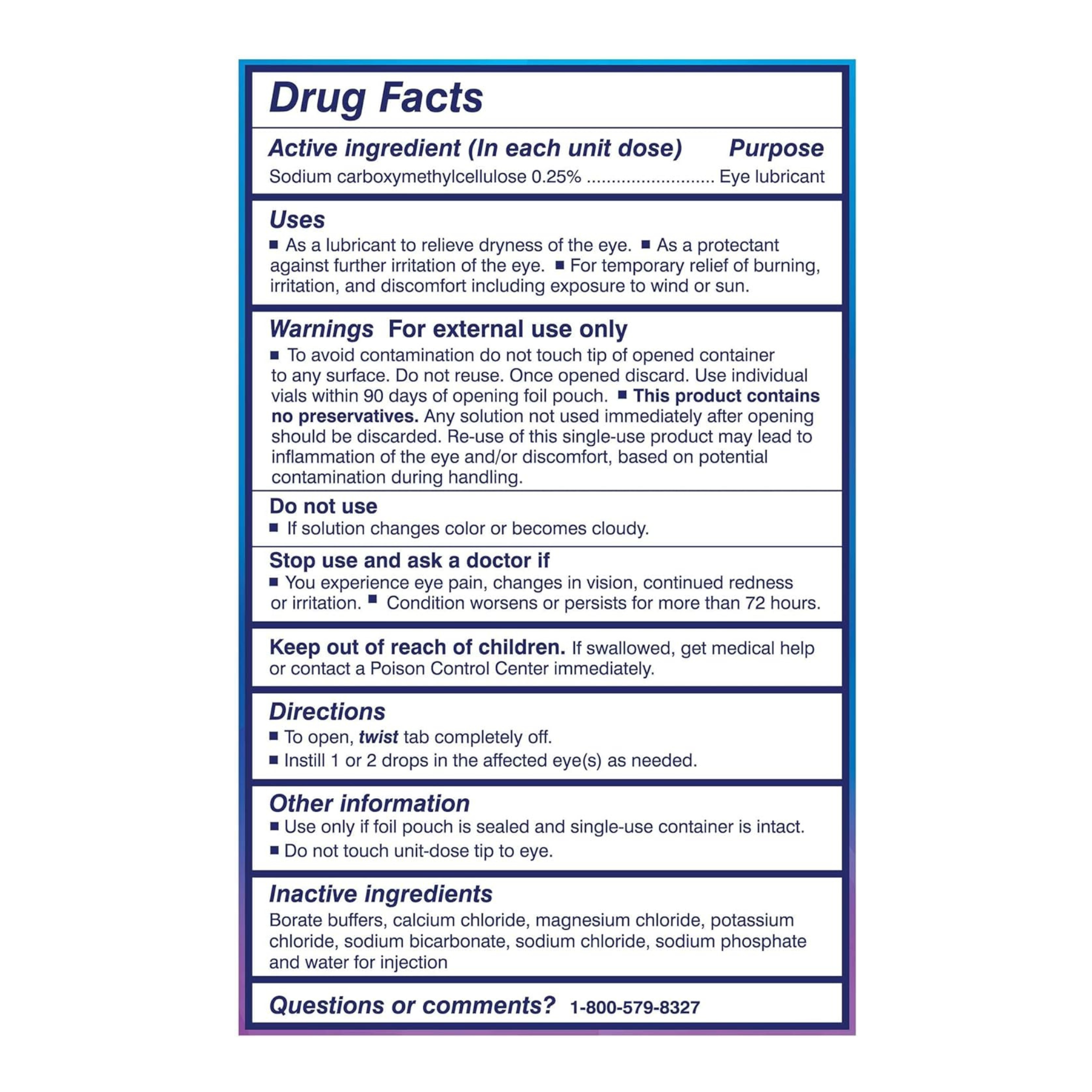 TheraTears, Dry Eye Therapy, Lubricant Eye Drops, 30 Sterile Single-Use Vials