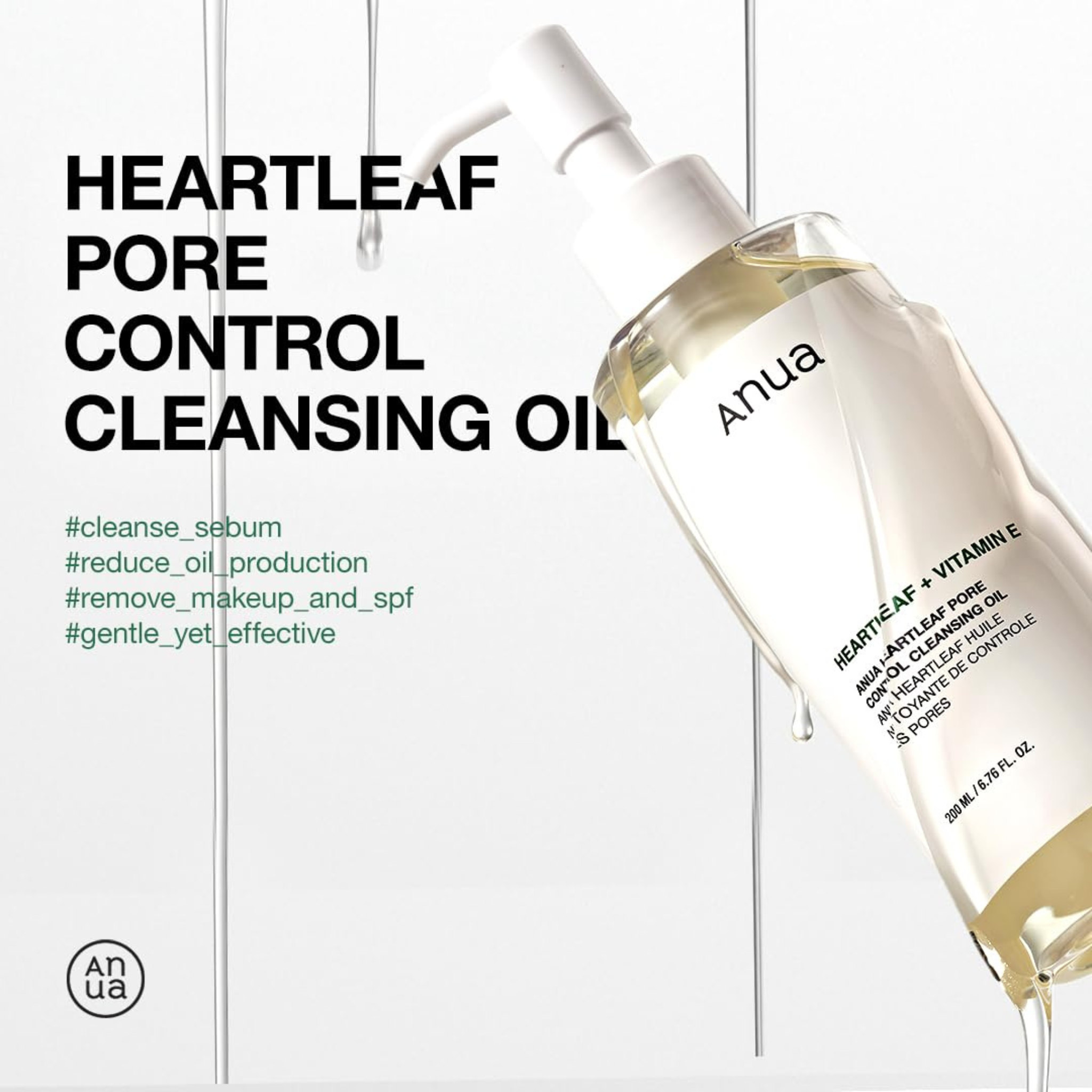 Anua, Heartleaf Pore Control Cleansing Oil , 6.67 fl oz (200 ml)