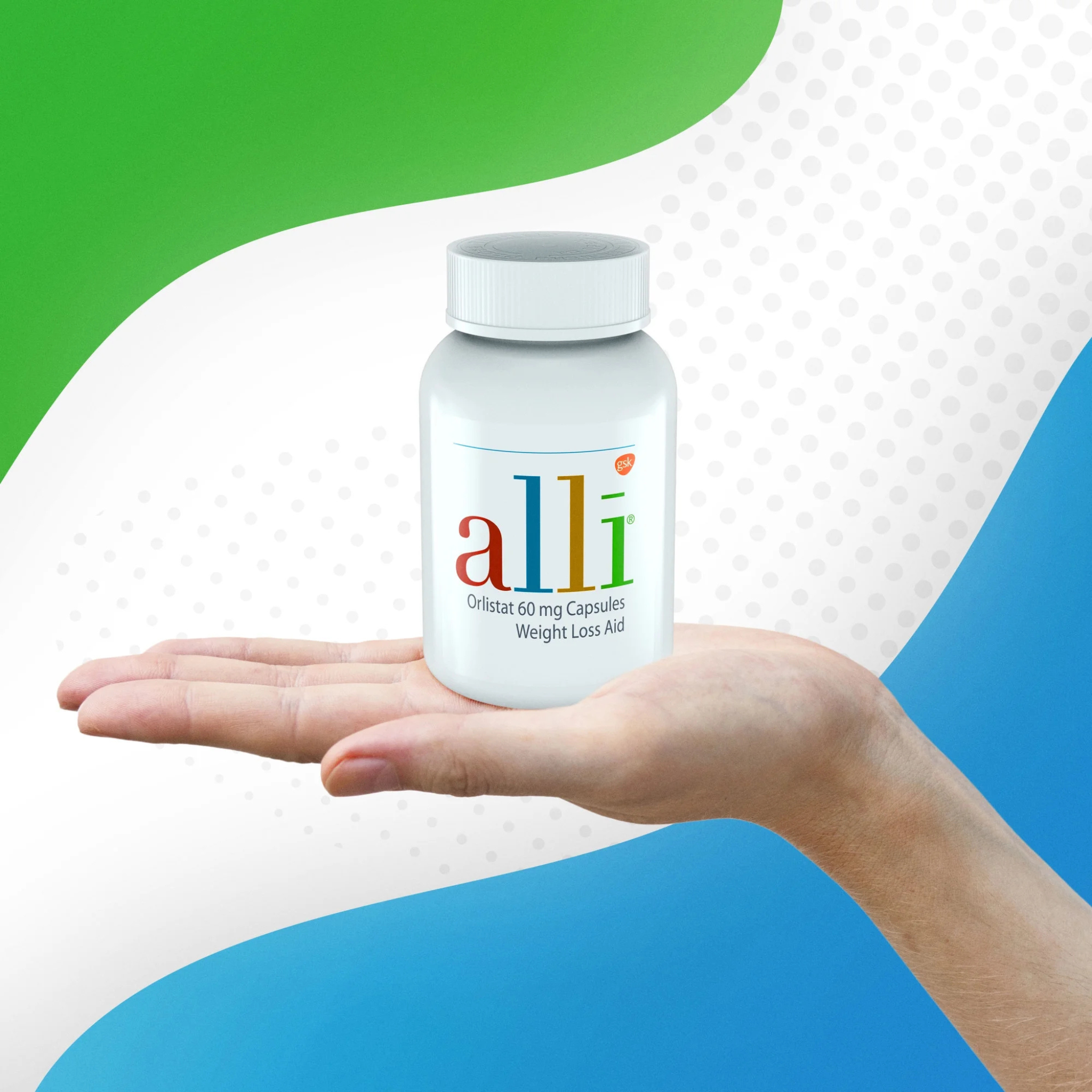 Alli, Orlistat, Weight Loss Aid, Refill Pack , 60 mg, 120 Capsules