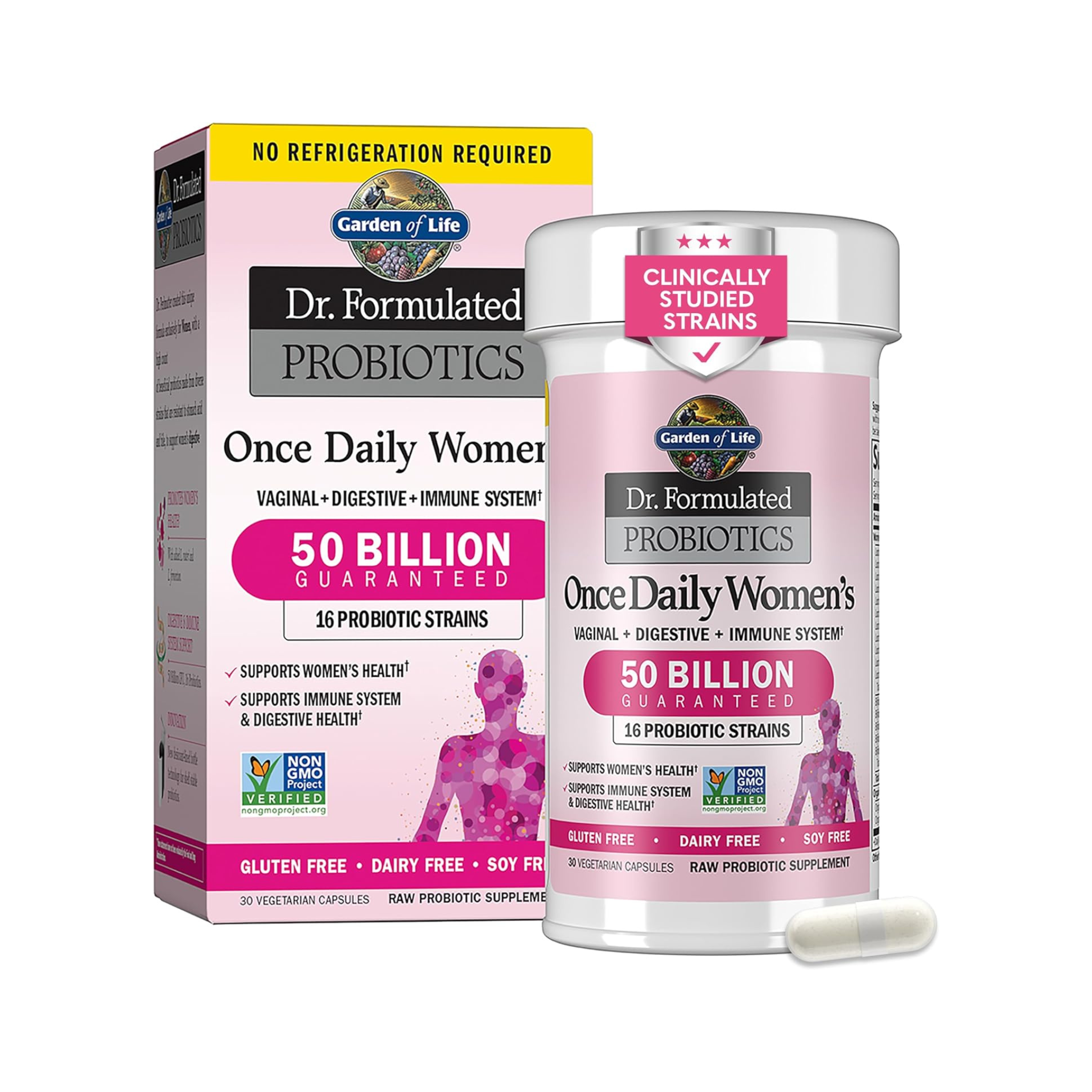 Garden of Life, Dr. Formulated Probiotics, Once Daily Women's, 50 Billion, 30 Vegetarian Capsules