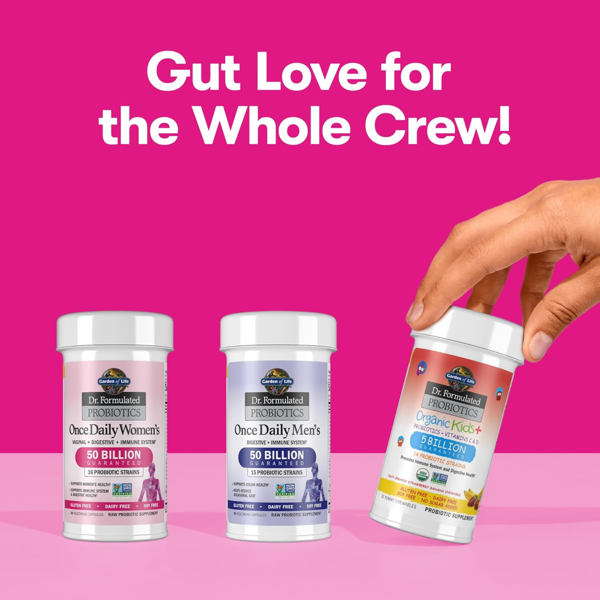 Garden of Life, Dr. Formulated Probiotics, Once Daily Women's, 50 Billion, 30 Vegetarian Capsules