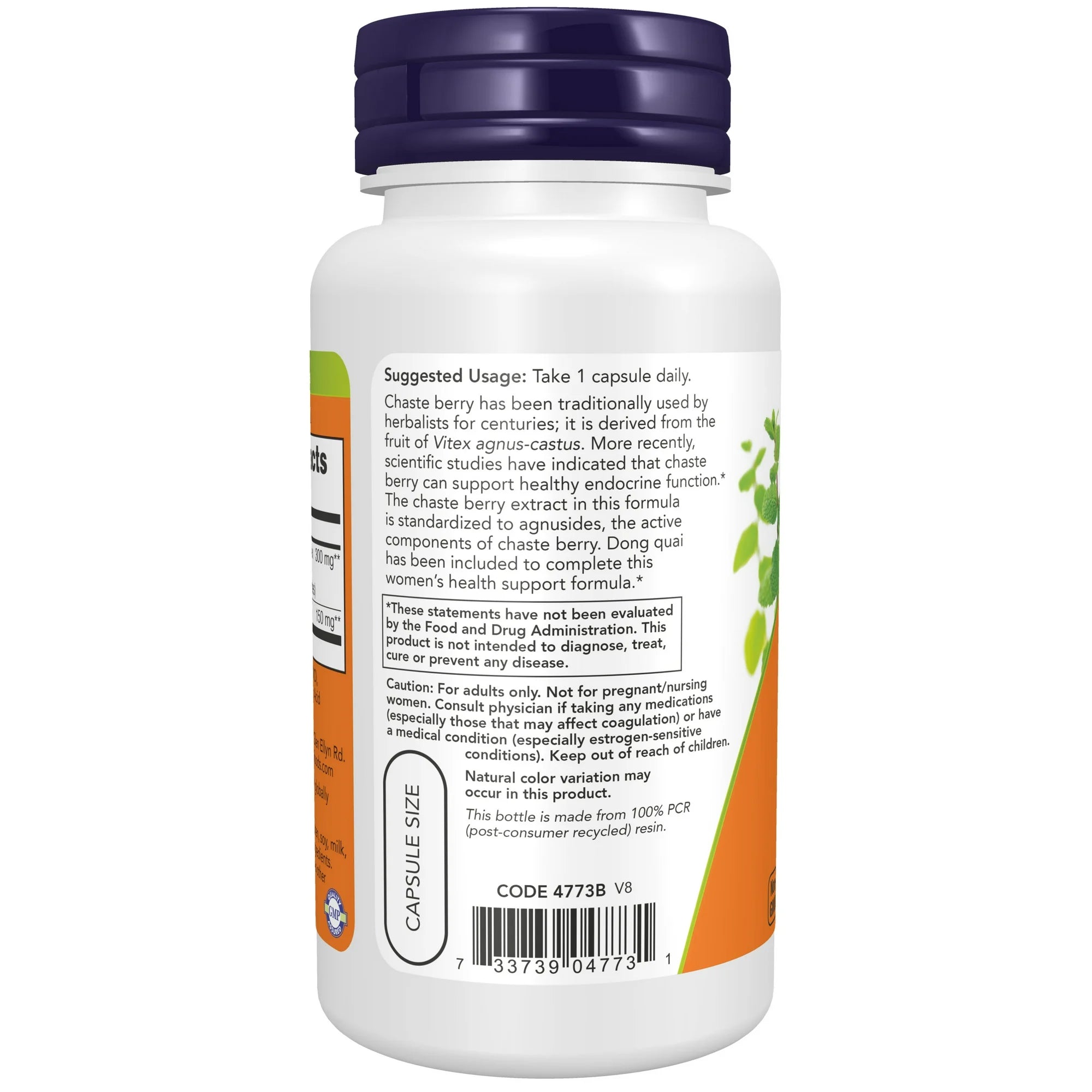 NOW Foods, Chaste Berry Vitex Extract, 300 mg, 90 Veg Capsules