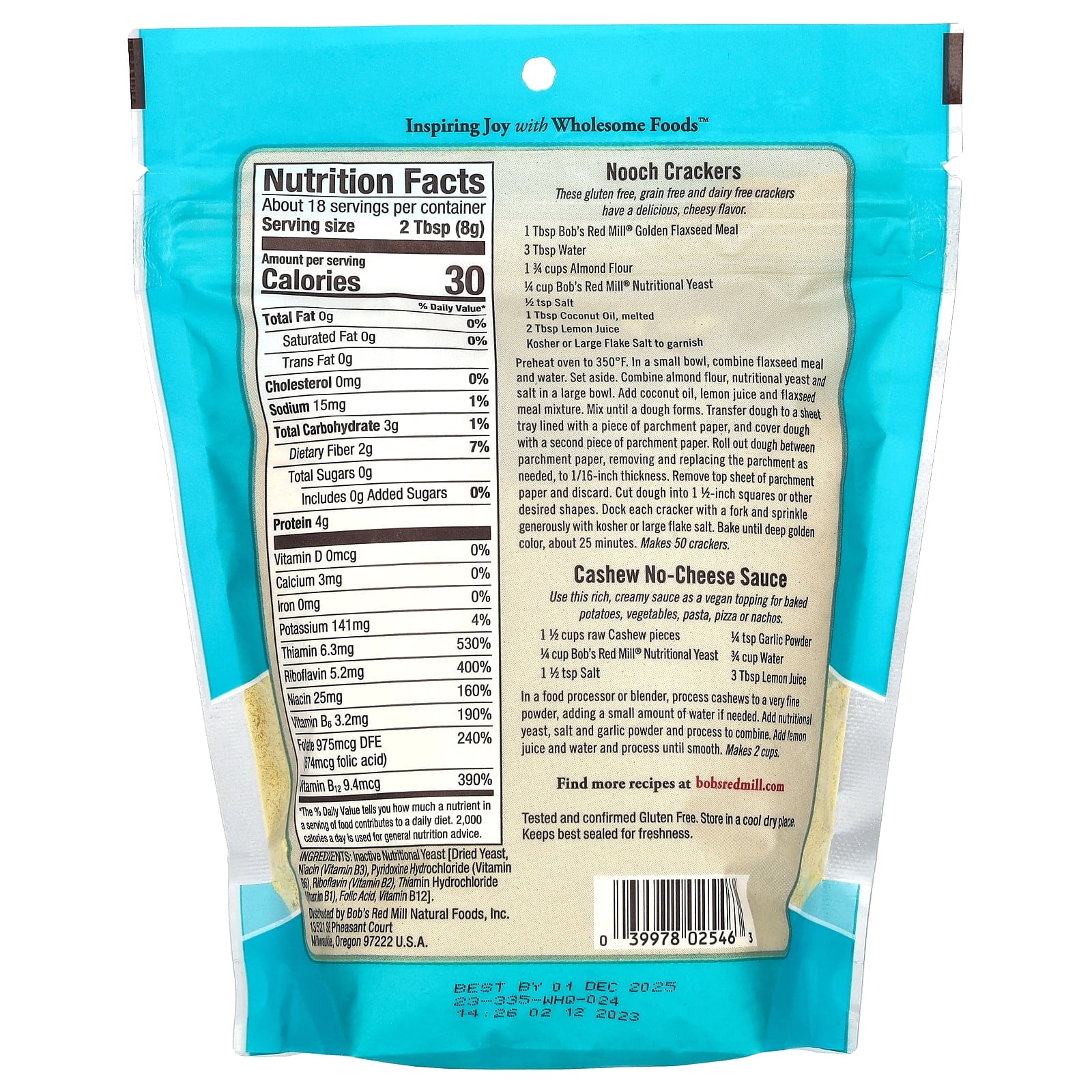 Bob's Red Mill Gluten Free Large Flake Nutritional Yeast, 5 oz