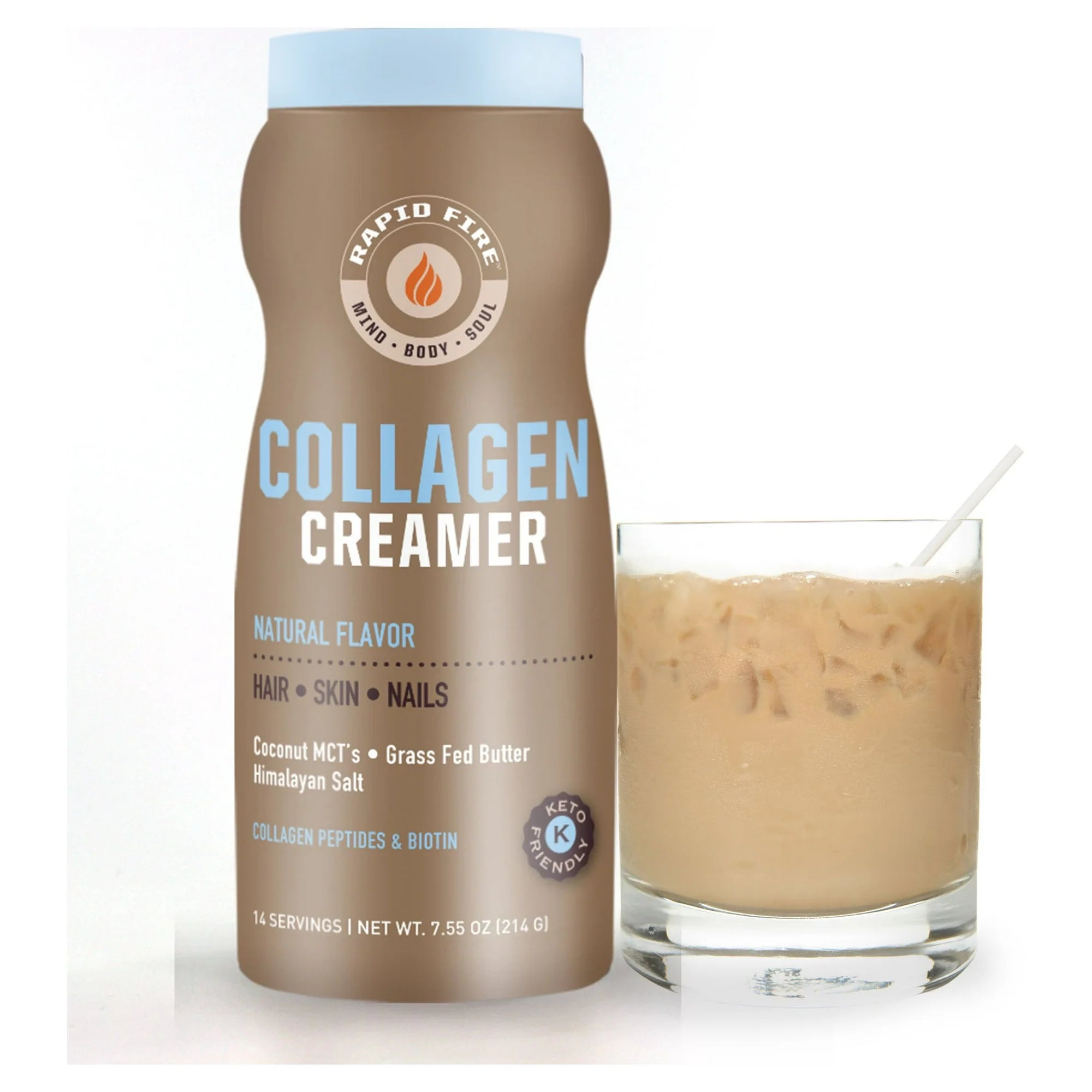 Rapid Fire Collagen Creamer for Hair, Skin and Nails, 7.55 oz