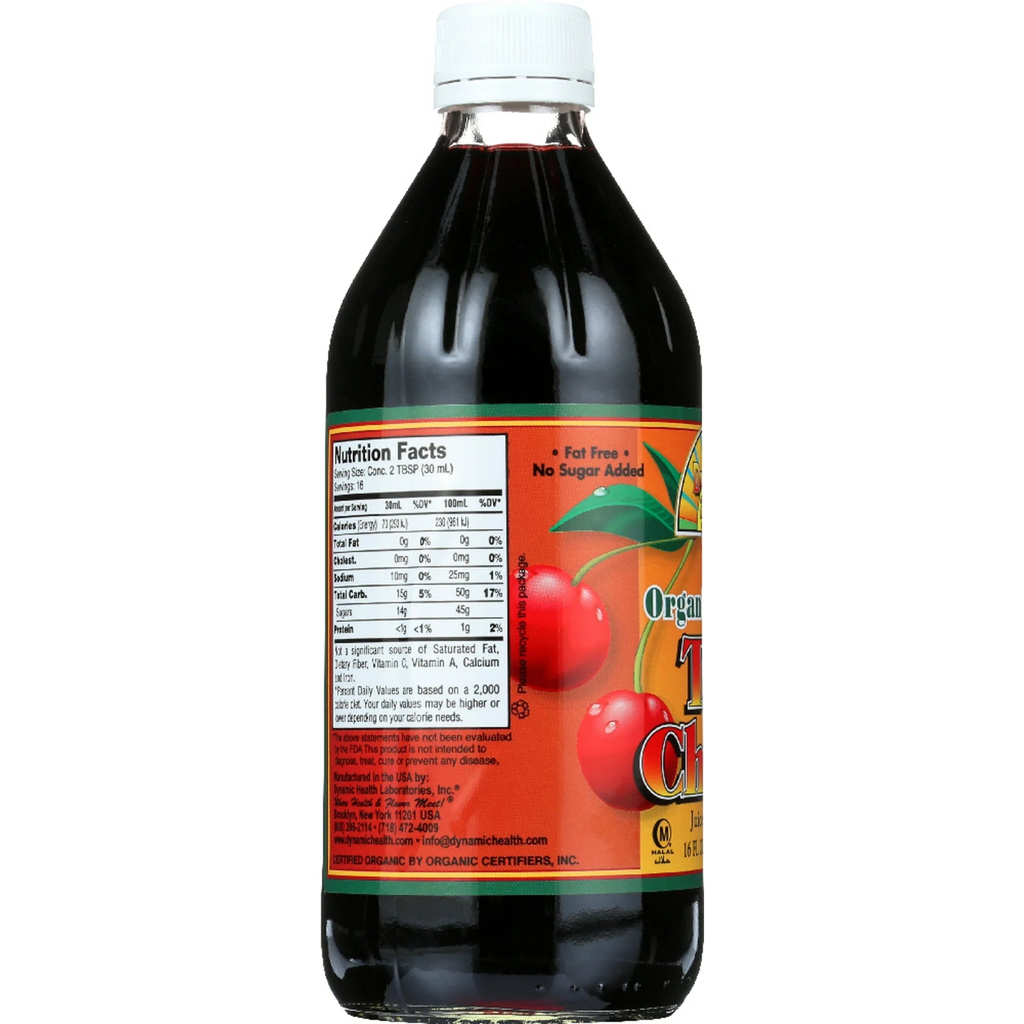 Dynamic Health, Tart Cherry Concentrate, Glass, 16 fl oz (473 ml)
