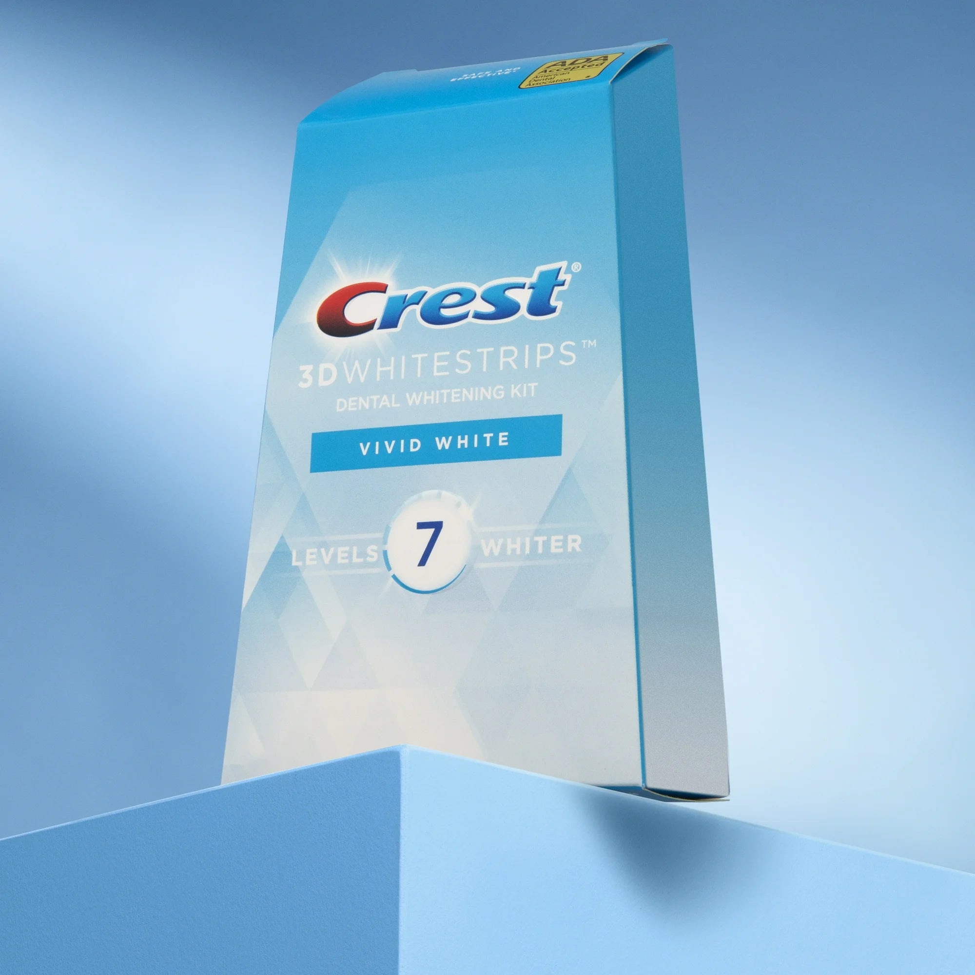 Crest 3D Whitestrips Vivid White Teeth Whitening Kit, 24 Strips