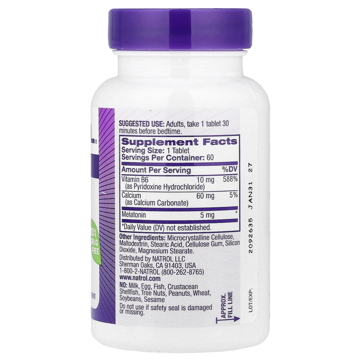 Natrol Melatonin 5 mg Tablets, 60 Ct
