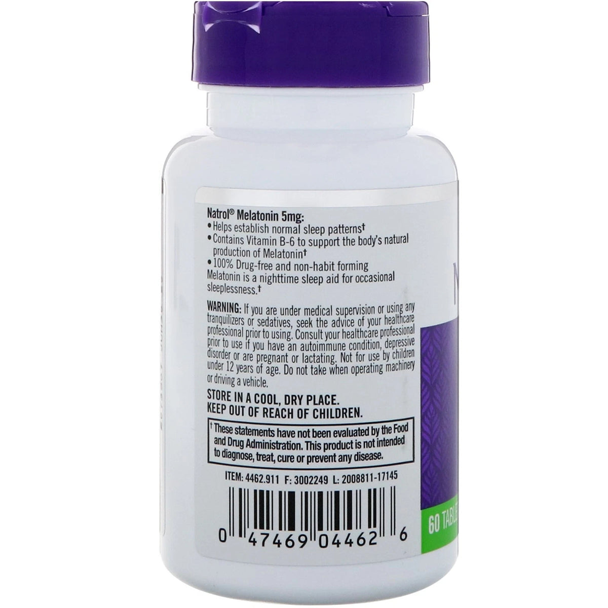 Natrol Melatonin 5 mg Tablets, 60 Ct