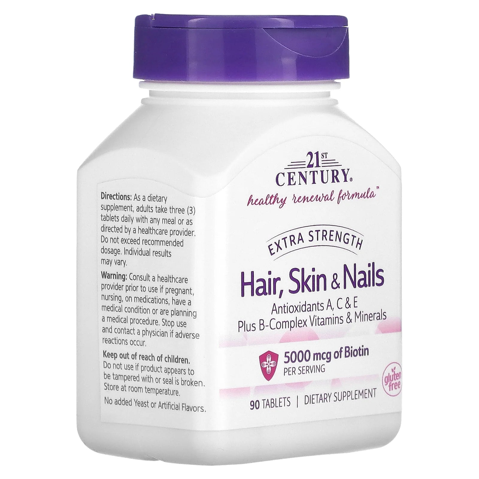 21st Century Healthy Renewal Formula Hair, Skin & Nails Extra Strength - 90 Tablets