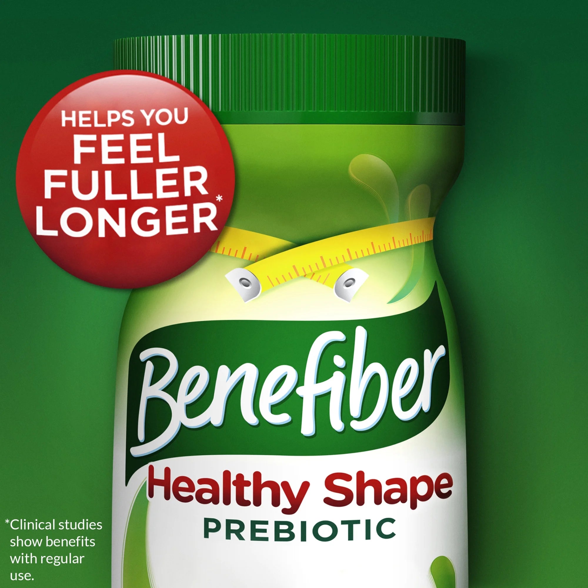 Benefiber Healthy Shape Prebiotic Fiber Powder for Digestive Health, 8.7 Oz