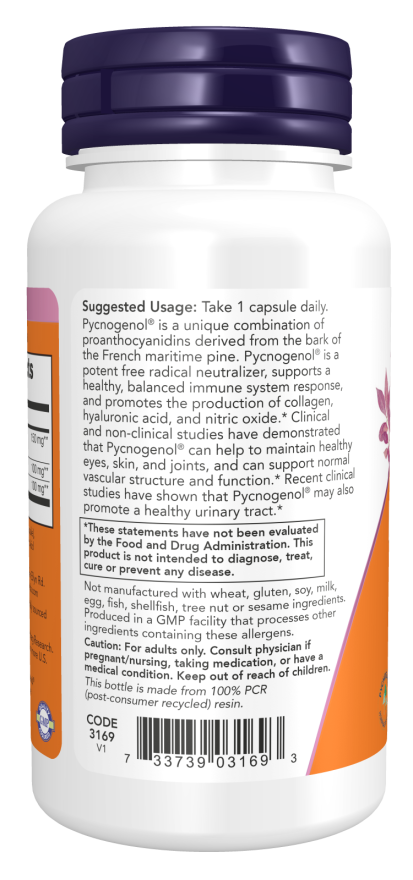 Pycnogenol, Extra Strength 150 mg Veg Capsules