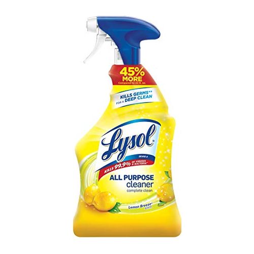Lysol All-Purpose Cleaner, Sanitizing and Disinfecting Spray, To Clean and Deodorize, Mango & Hibiscus Scent, 32oz