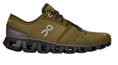 On Men's Cloud X 3 Sneakers, Ivory/Black, 10 Medium US