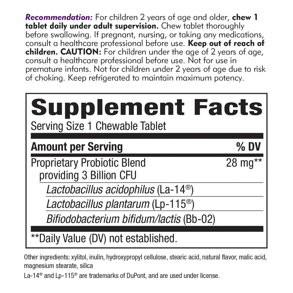 Nature's Way Primadophilus Kids 3 Billion, 30 Chewables