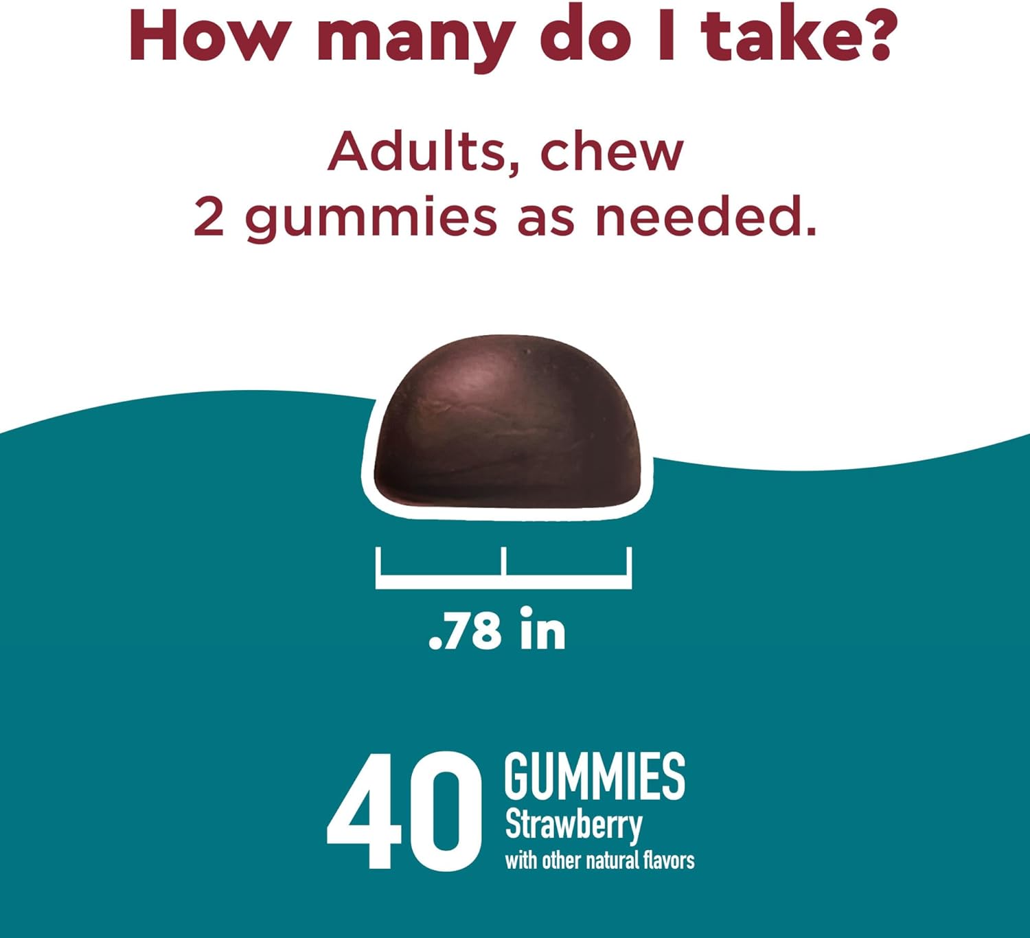 Nature Made Wellblends Stress Relief Gummies, L theanine 200mg to Help Reduce Stress, with GABA 100mg, Same Day Stress Support, 40 Strawberry Flavor Gummies