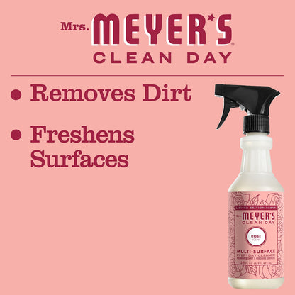 MRS. MEYER'S CLEAN DAY All-Purpose Cleaner Spray, Limited Edition Rose, 16 fl. oz - Pack of 3