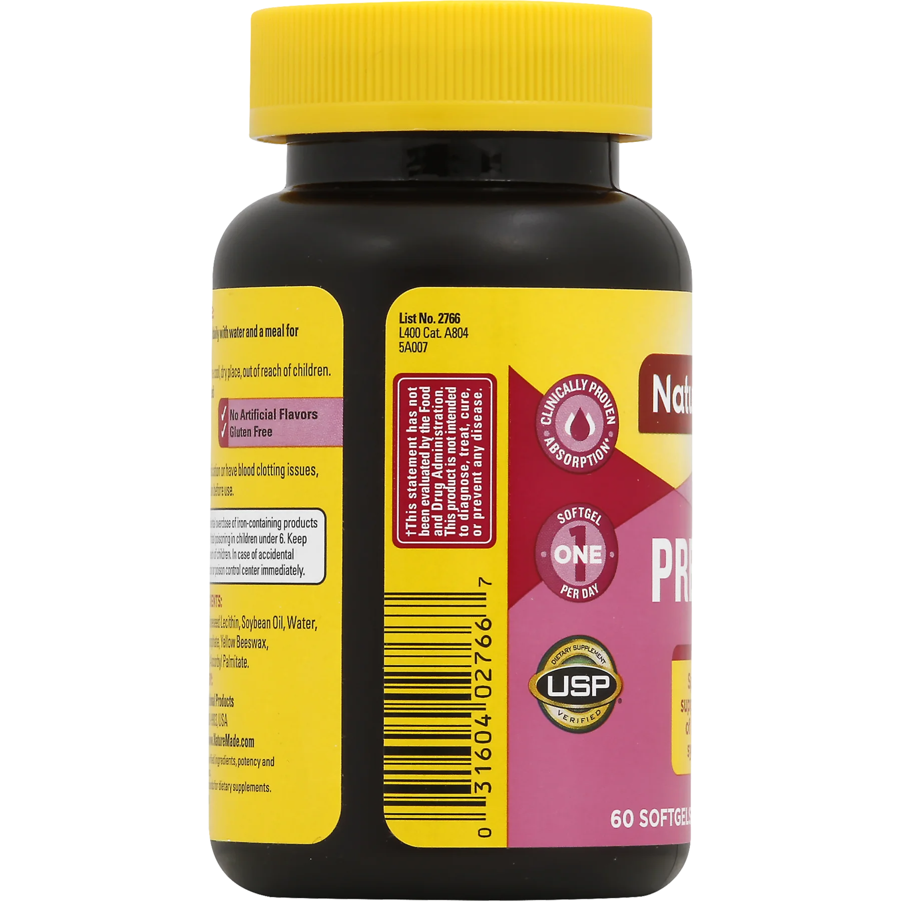 Nature Made - Prenatal Multi + DHA 200 mg. - 60 Liquid Softgels