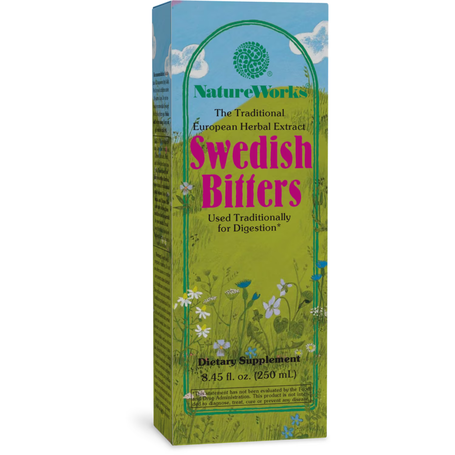 NatureWorks® Swedish Bitters Traditional European Herbal Extract Used for Digestion, 8.45 fl. oz.
