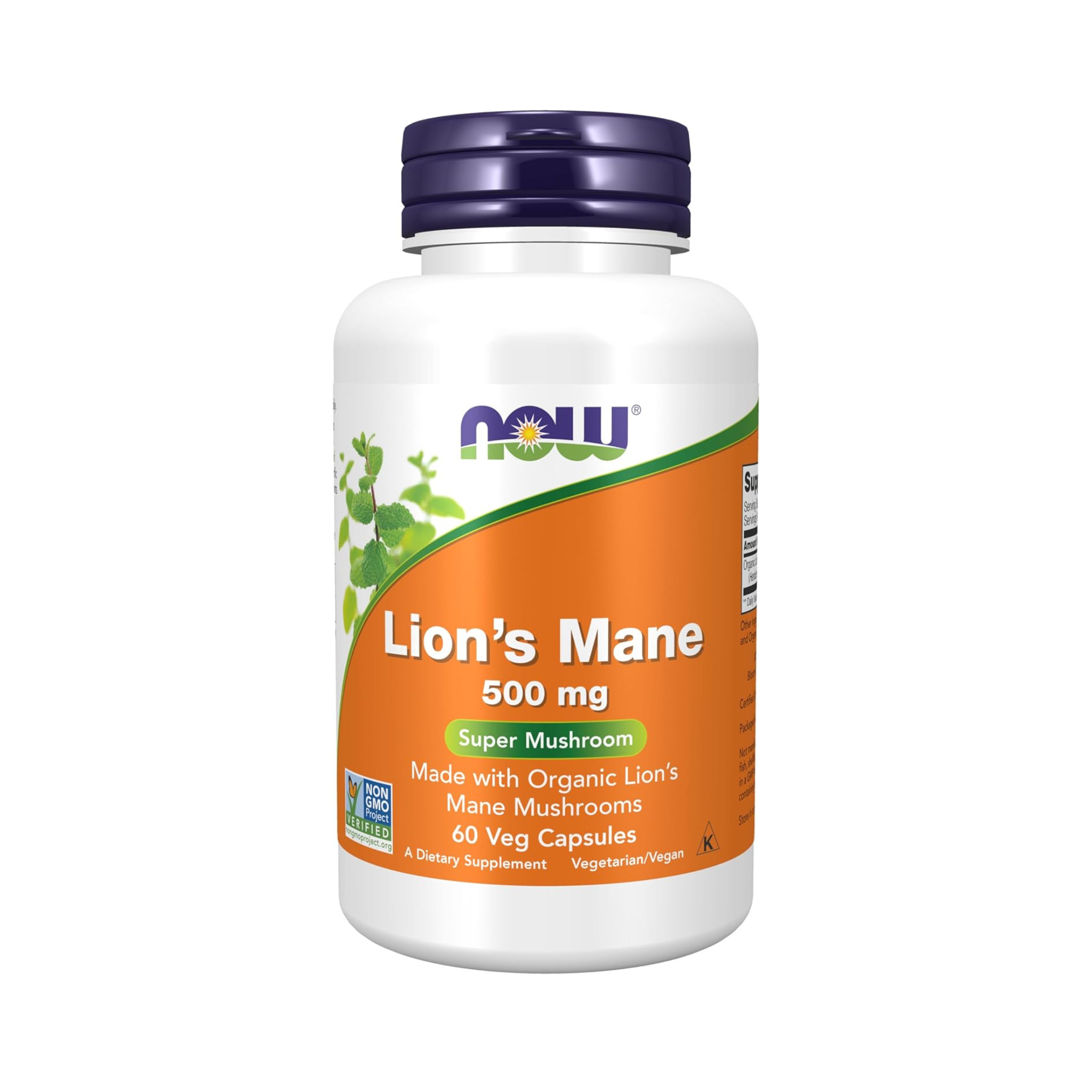NOW Foods, Lion's Mane, 500 mg, 60 Veg Capsules