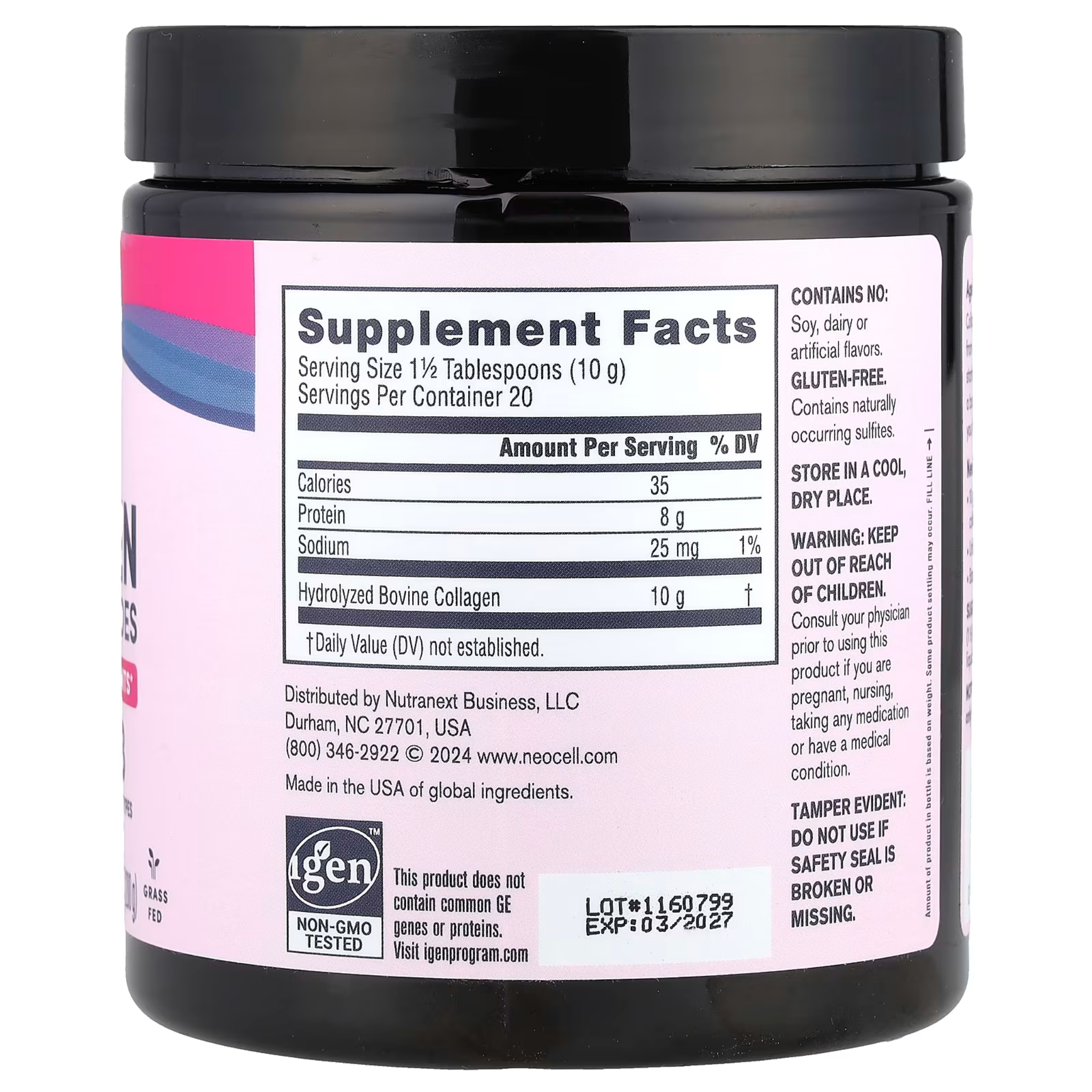 NeoCell, Super Collagen Peptides, Unflavored, 7 oz (200 g)