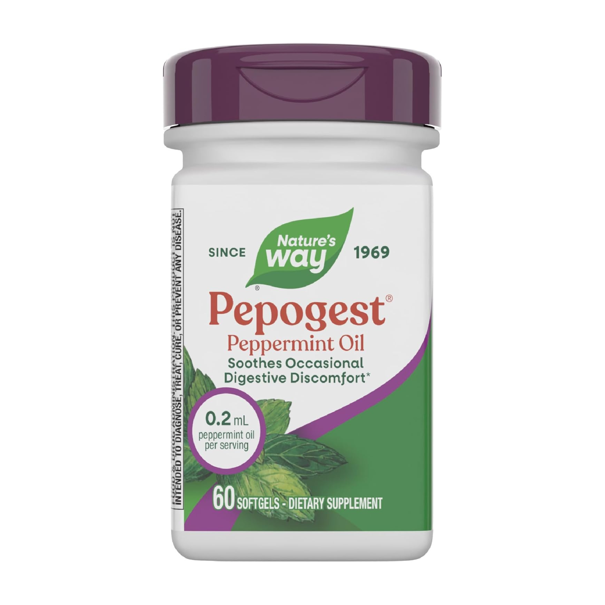 Nature's Way Pepogest Peppermint Oil - 60 CT