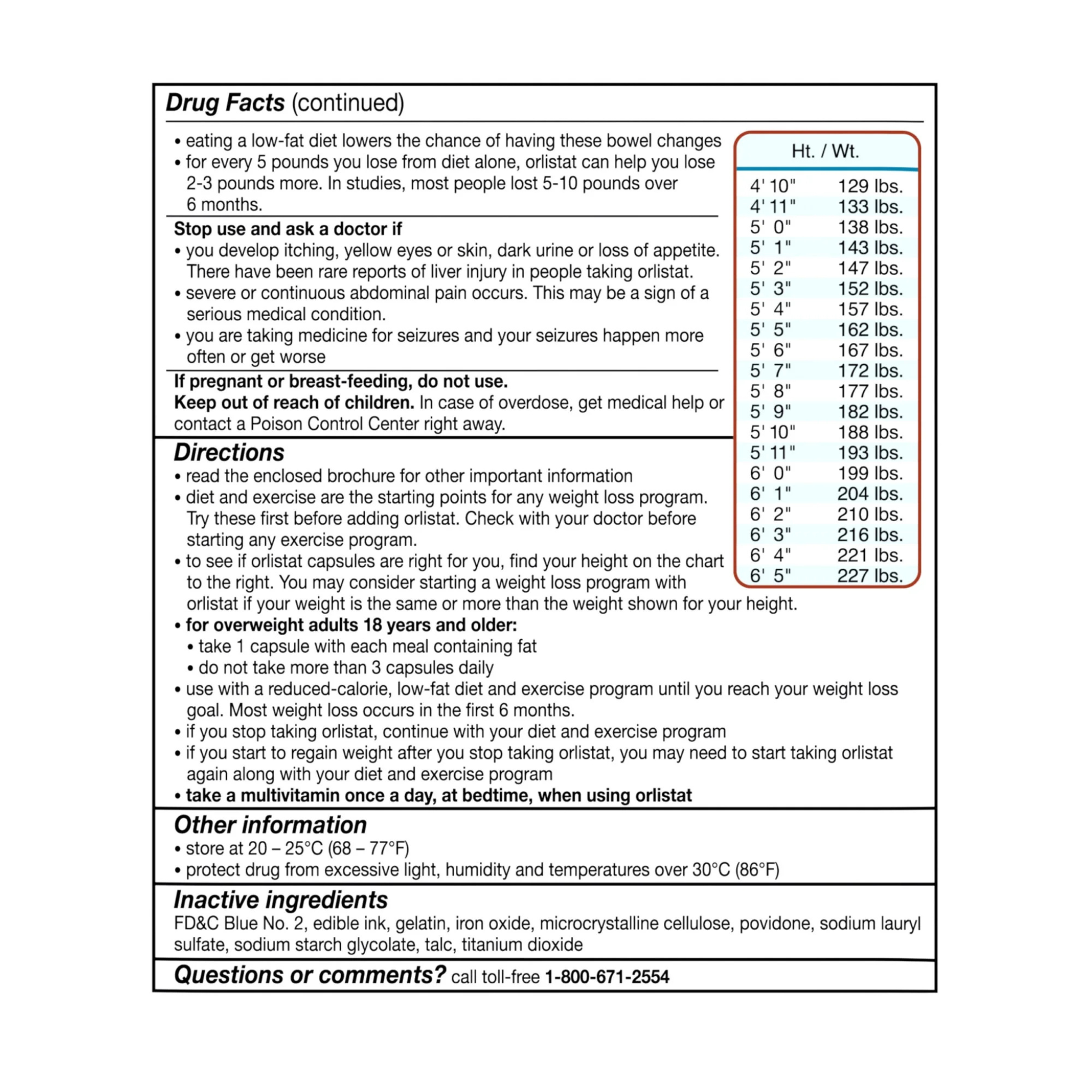 Alli, Orlistat, Weight Loss Aid, Refill Pack , 60 mg, 120 Capsules