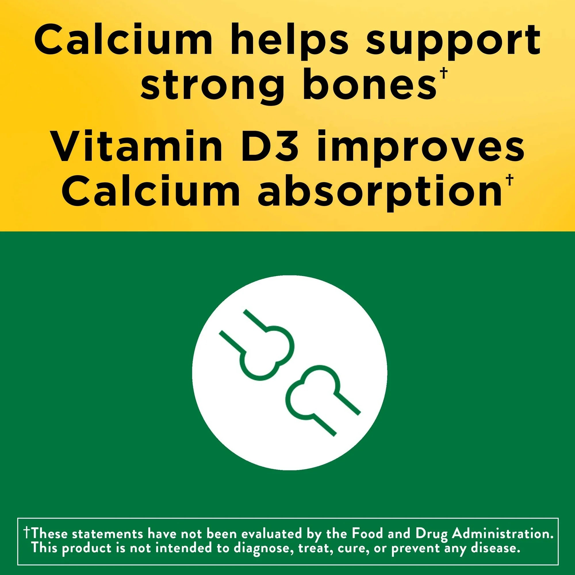 Nature Made Calcium 500 mg, with Vitamin D3 for Immune Support, Tablets, 130 Count helps support Bone Strength