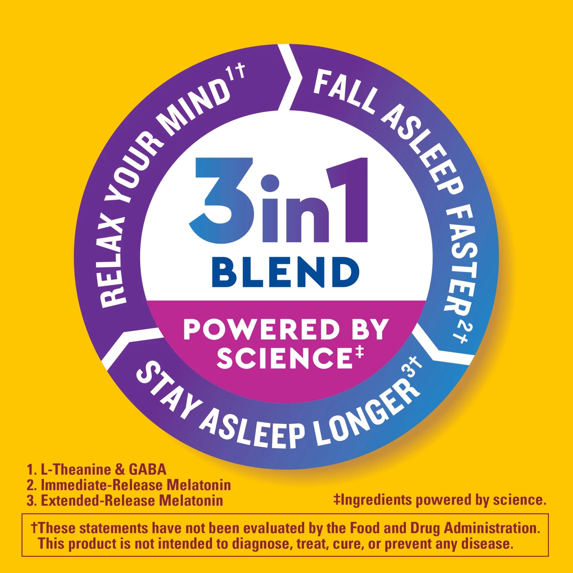 Nature Made Wellblends Sleep Longer Tri-Layer Tablets, Sleep Aid Supplement, 35 Count