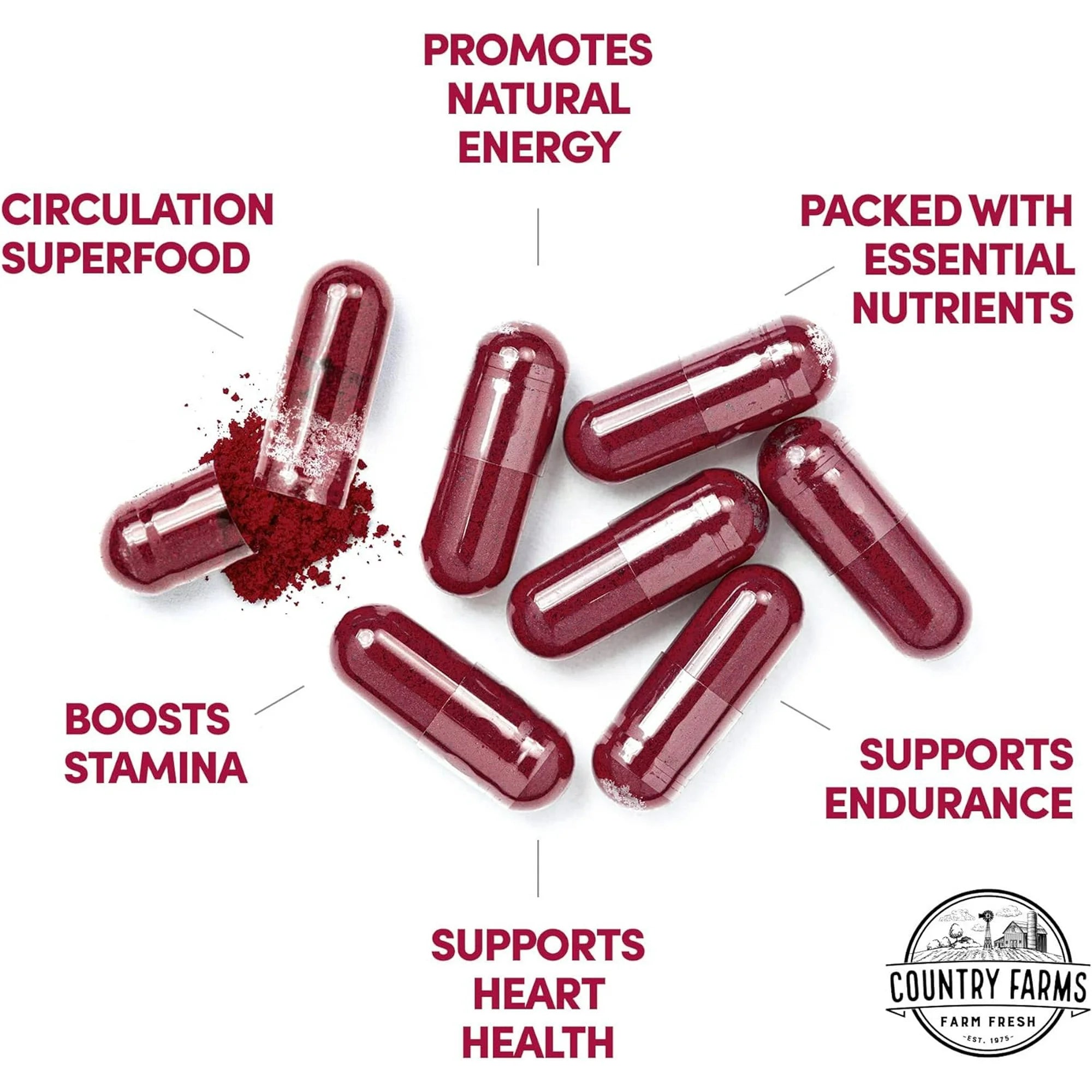 Country Farms Bountiful Beets Capsules, 90 ct
