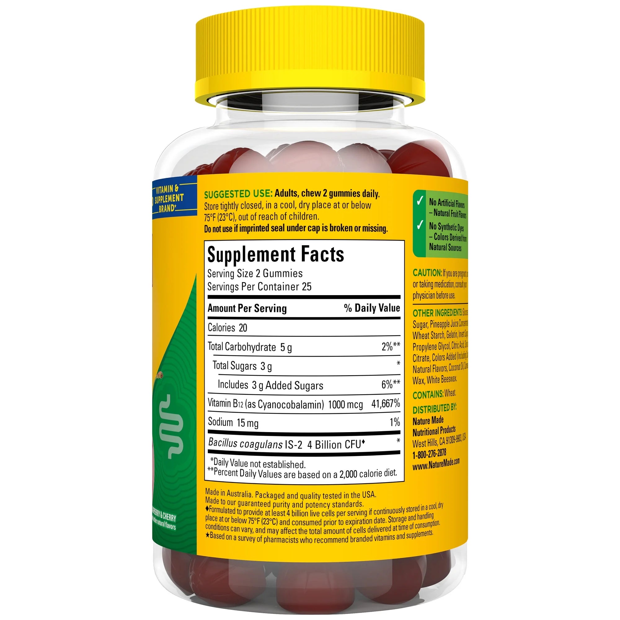 Naturemade Nature Made Probiotic Energy Gummy 50ct